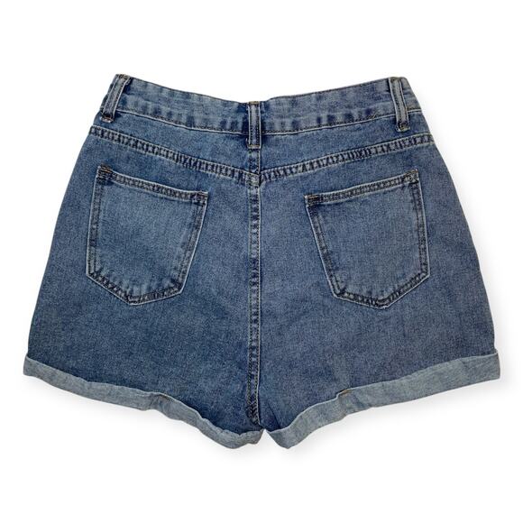 Shein Women’s Small Light Blue Wash Rolled Hem Basic Denim Shorts - Picture 2 of 6